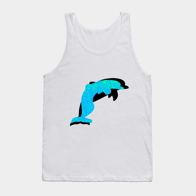 Dolphin Reflected Tank Top by AROJA